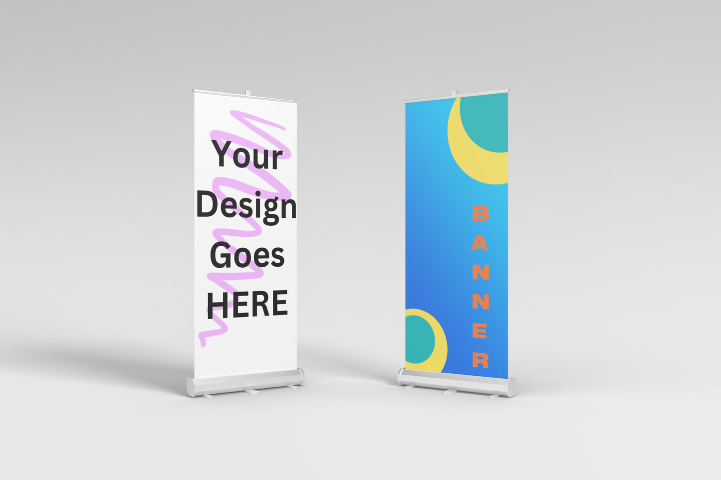 Retractable Banner 33" by 79" (includes a stand, banner, and bag) ||  Offering 2 times {Design Feedback}