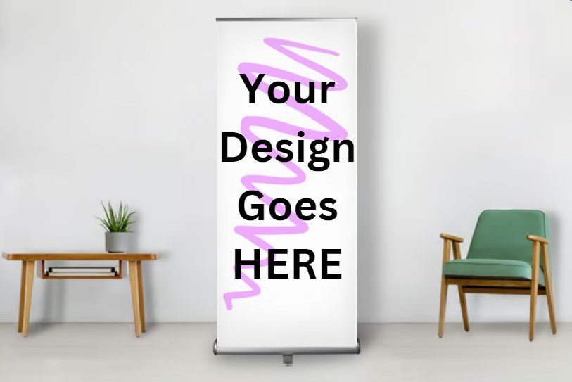 Retractable Banner 33" by 79" (includes a stand, banner, and bag) ||  Offering 2 times {Design Feedback}